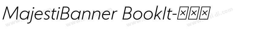 MajestiBanner BookIt字体转换